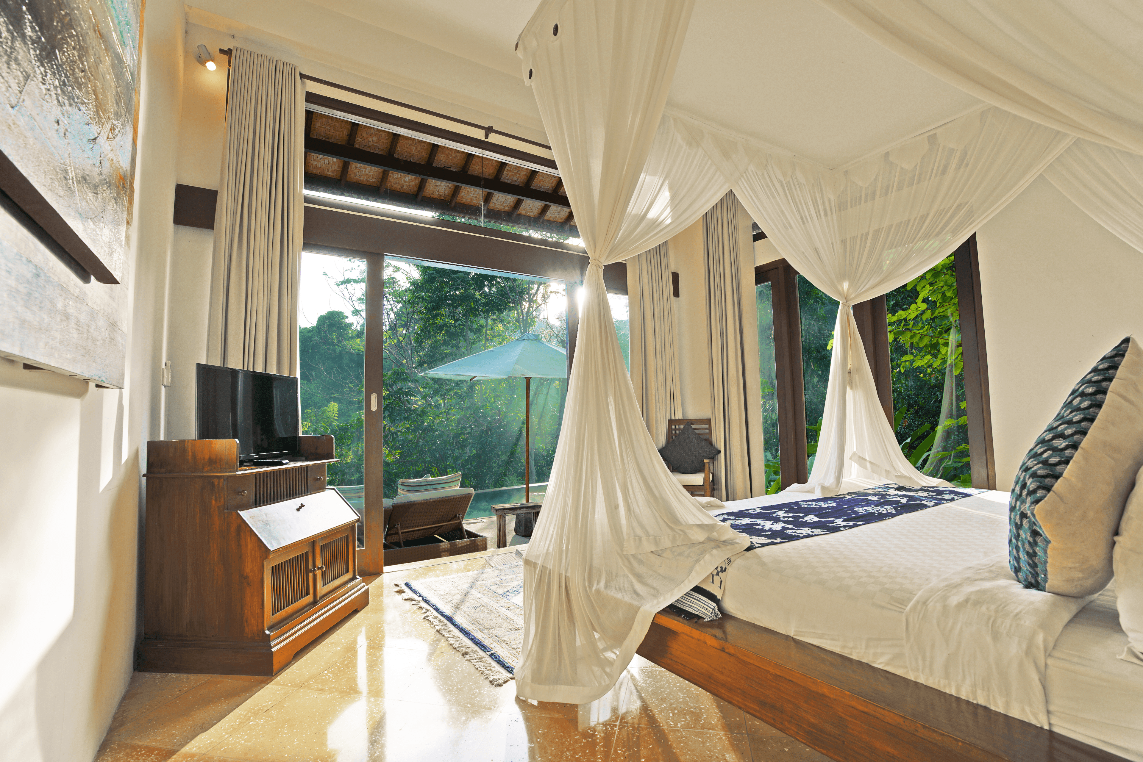 Romantic bedroom setting